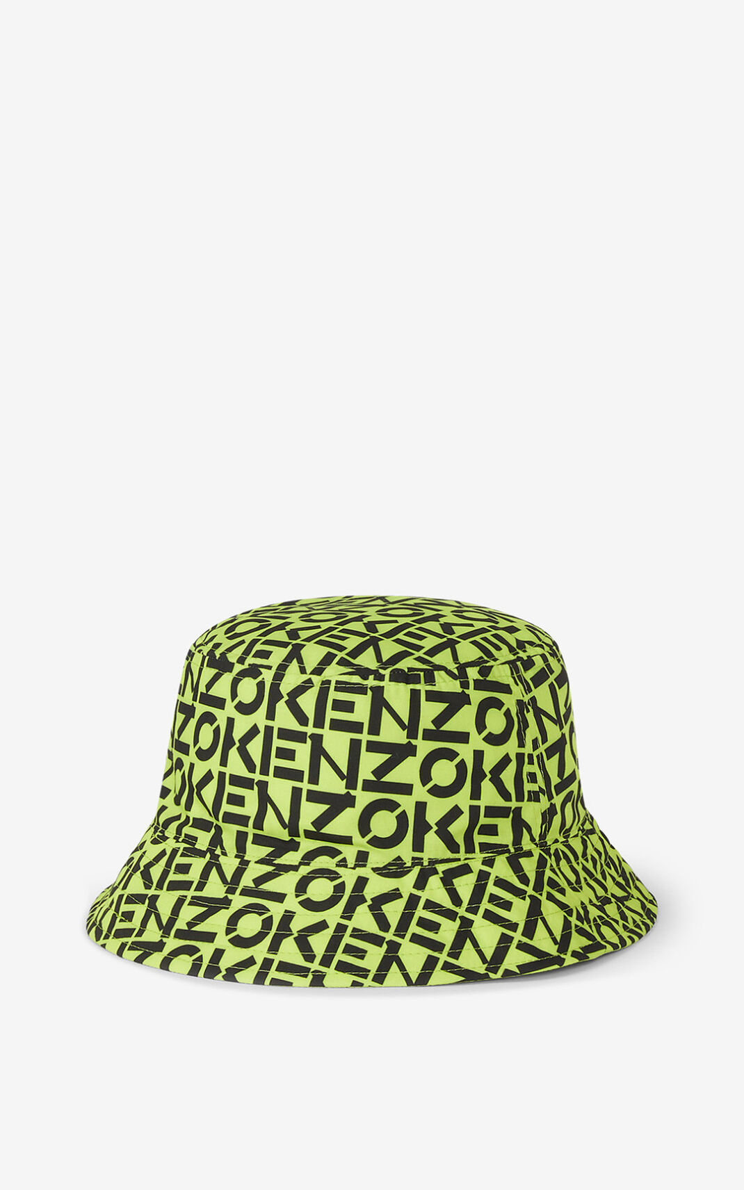 Kenzo Reversible monogram Emmer Hoed Heren LichtGroen | 27385LZDO